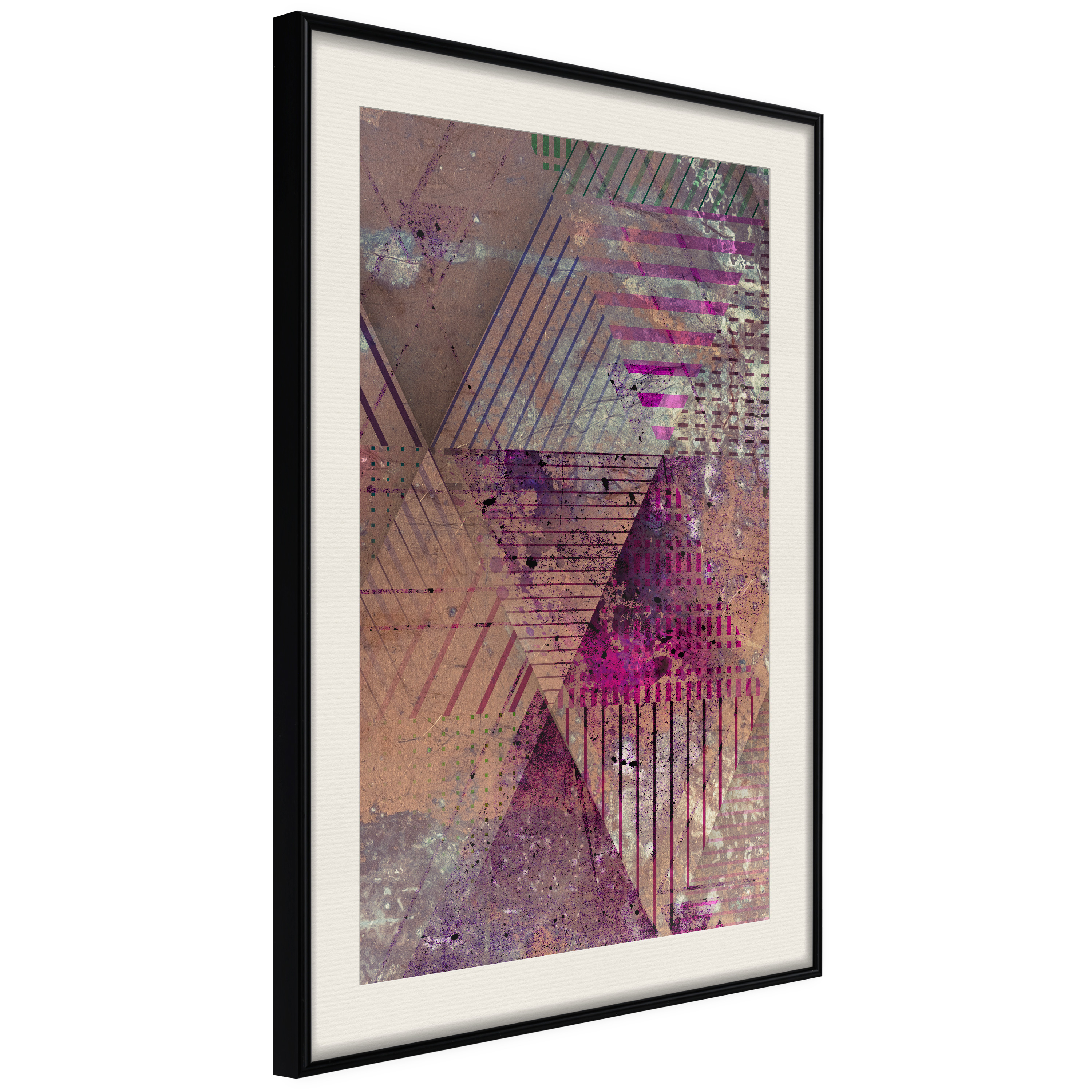 Affisch - Autumn Abstraction [Poster] 40x60 Svart ram med passepartout, 40x60 cm