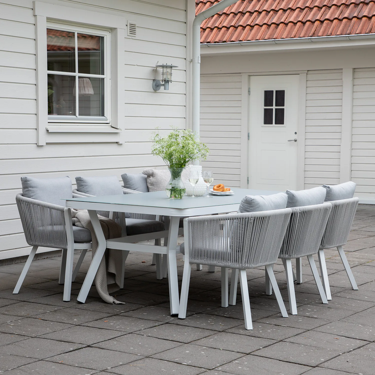 Matgrupp Venture Home Virya 160x90 med 6 Virya Matstolar
