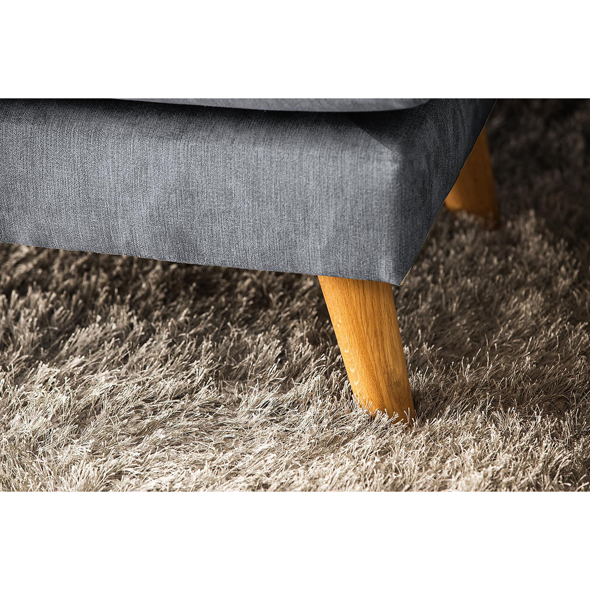 Trend Lyx U-soffa med Divan Vänster Mörkgrå