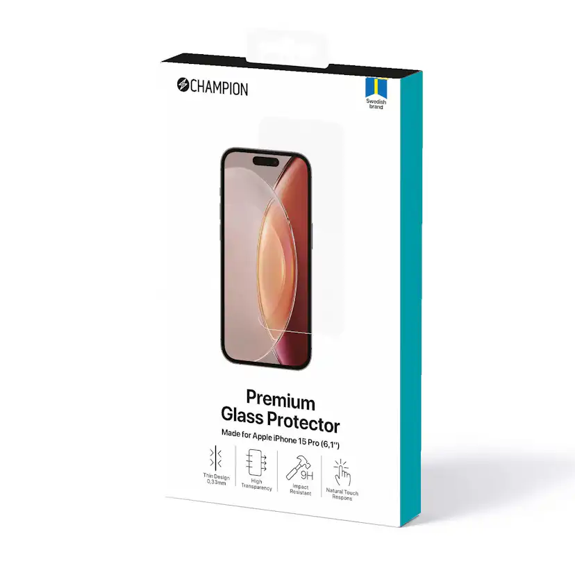 Skärmskydd Champion iPhone 15 Pro