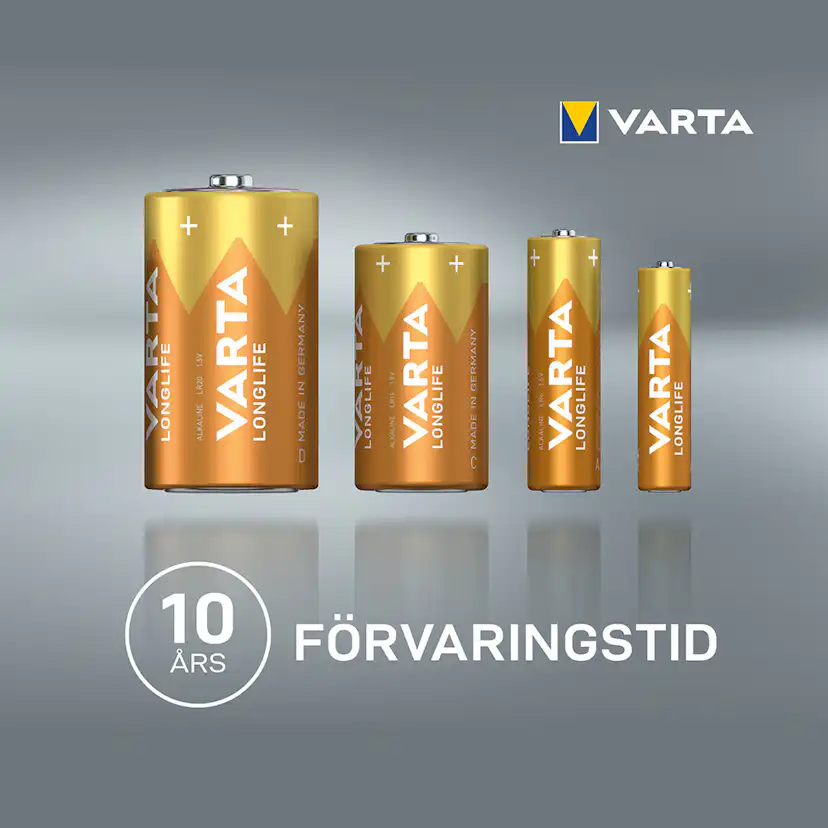 Batteri VARTA Alkaliska Longlife LR6/AA 4-Pack