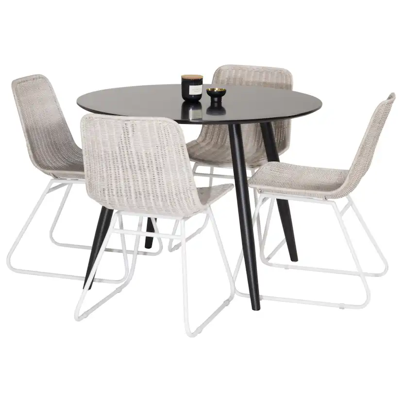 Matgrupp Venture Home Plaza med 4st Cirebon Stolar