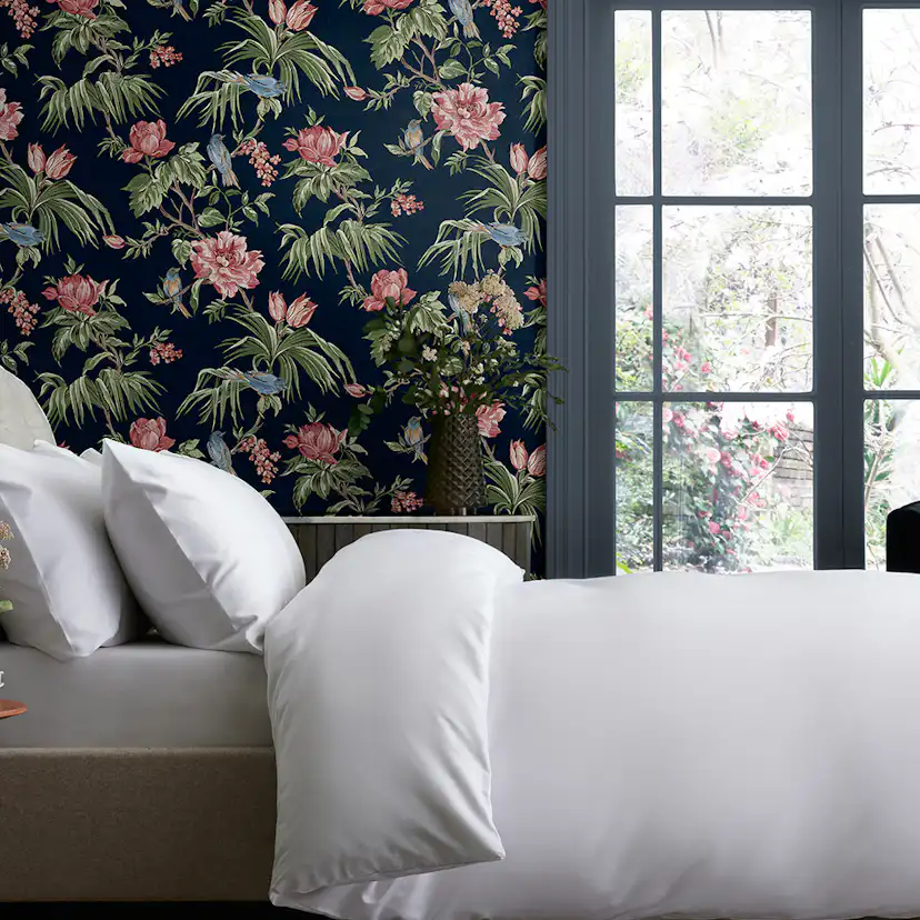Tapet NEXT Birds & Blooms Navy