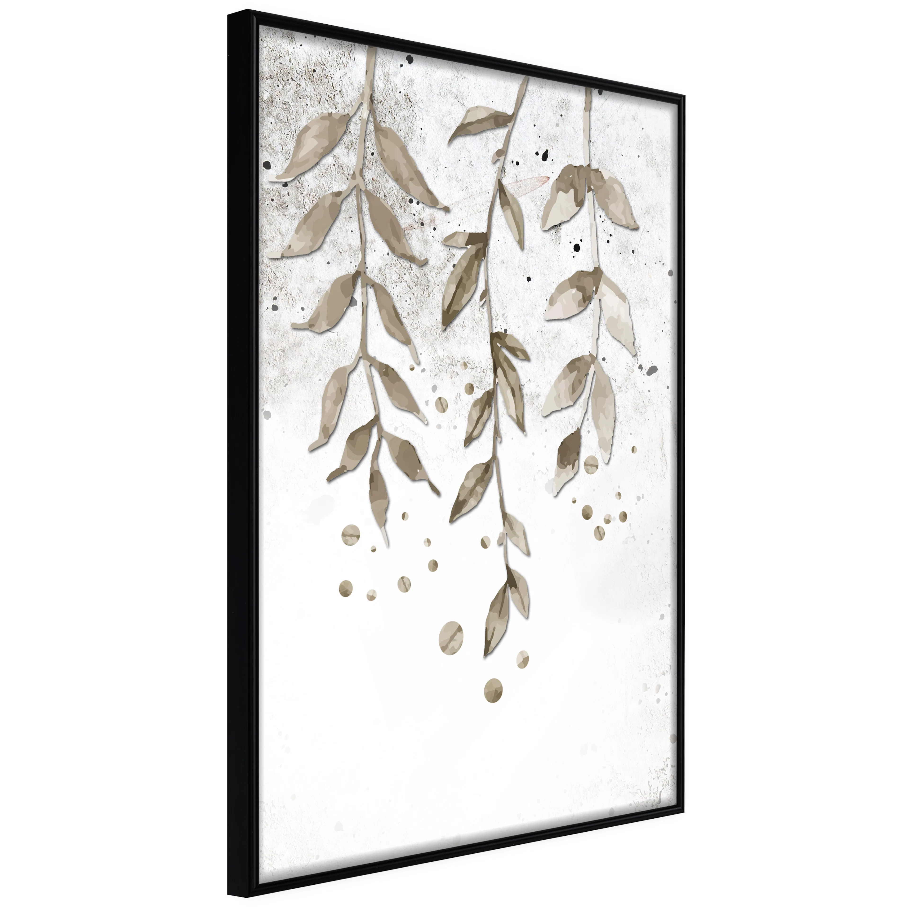 Affisch - Hanging Twigs [Poster] 40x60 Svart ram, 40x60 cm