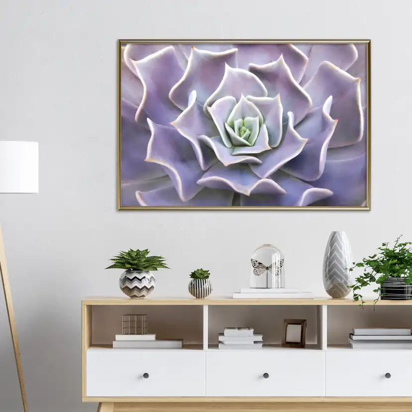 Poster Artgeist Affisch Purple Succulent