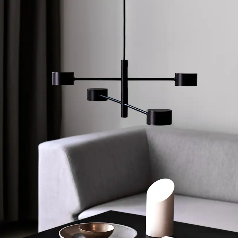 Taklampa Nordlux Clyde 4L Svart