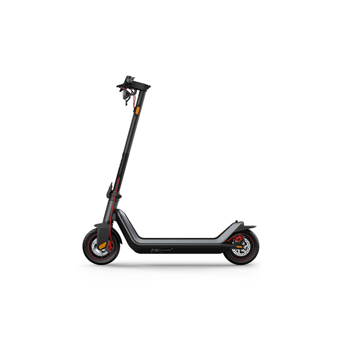 Elscooter NIU KQi3 MAX EU-BG Elsparkcykel i Svart med Trippel-Bromssystem, 25 km/h