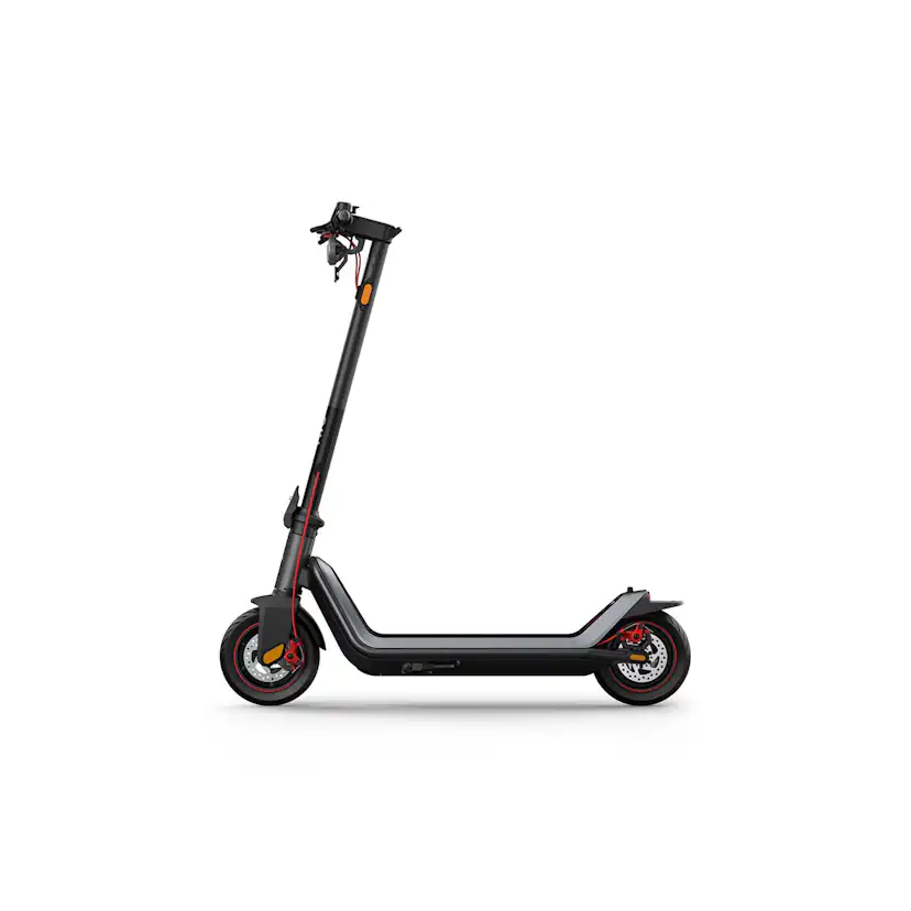 Elscooter NIU KQi3 MAX EU-BG Elsparkcykel i Svart med Trippel-Bromssystem, 25 km/h