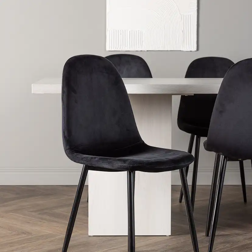 Matgrupp Venture Home Olga med 6 st Polar stolar