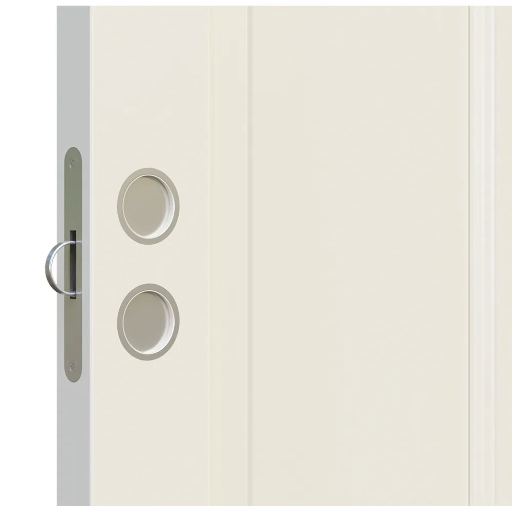 Skjutdörrsanpassning Leksandsdörren inkl. spår lagerdörr (två hål)