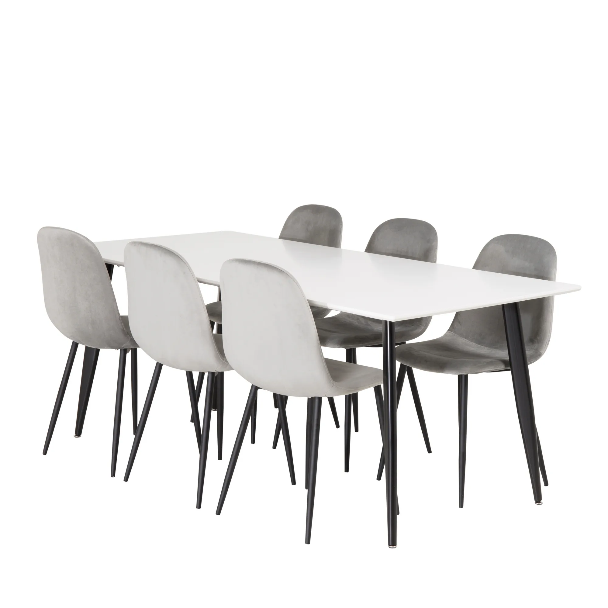 Matgrupp Venture Home Pobbie med 6 Stolar Sammet