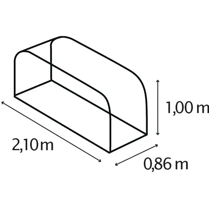 Vedskjul Vitavia 1,8 m³ FWS 858 i Stål & Antracit