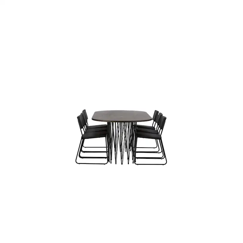 Matgrupp furniture/fashion Stone med 6 Kenth Stolar