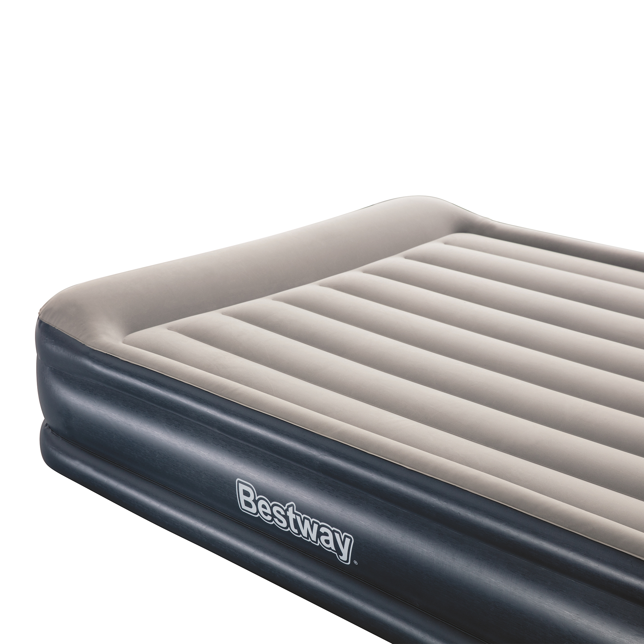 Uppblåsbar Dubbelsäng Bestway Hög Inbyggd Pump Tritech Queen Airbed