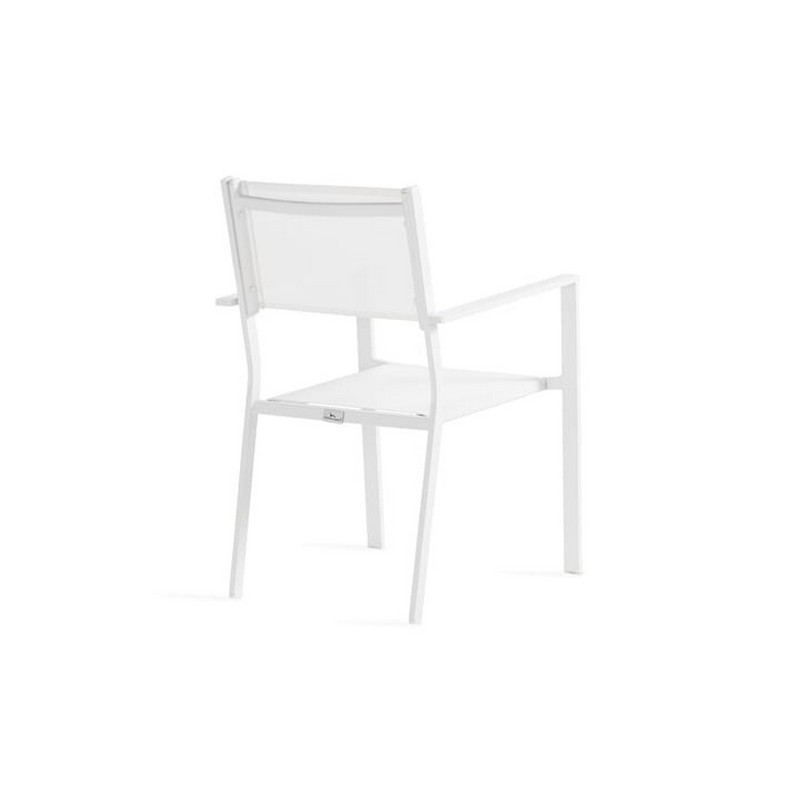 Trädgårdsstol Comfort Garden Tunis Vit Stapelbar Utomhus
