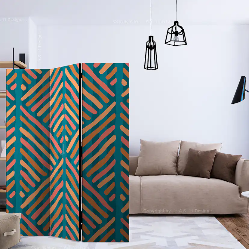 Rumsavdelare Skärmvägg Arkiio Ethnic Composition 135x172 cm