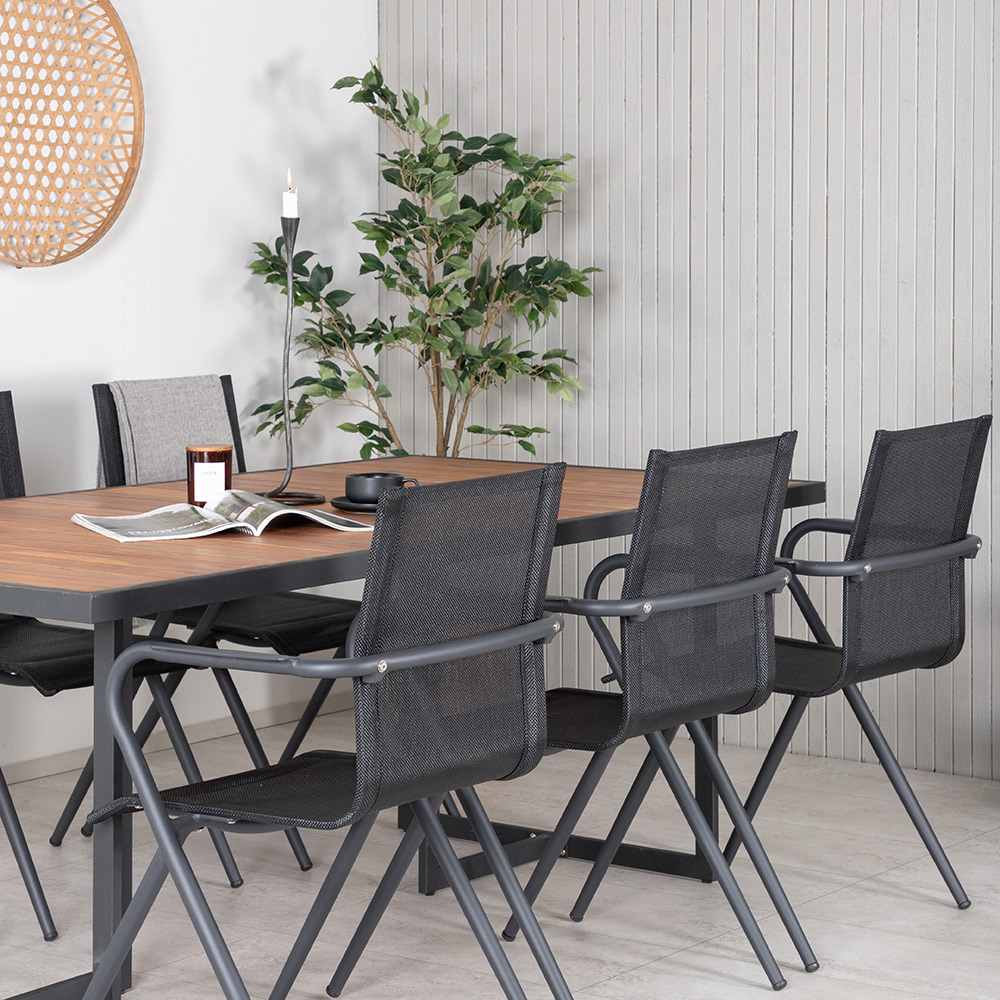 Matgrupp Venture Home King med 6 Anve Matstolar