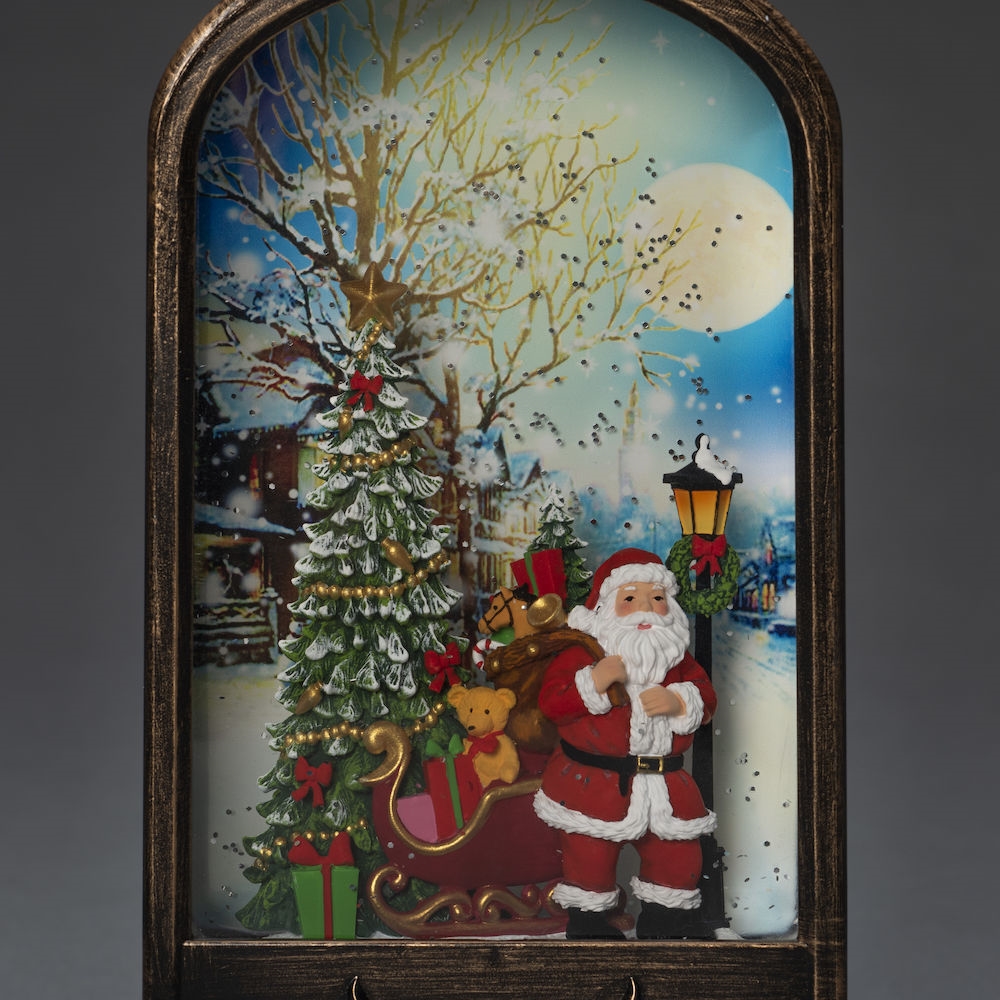 Juldekoration Gnosjö Konstsmide Vattenfylld Lykta Tomte och Julgran
