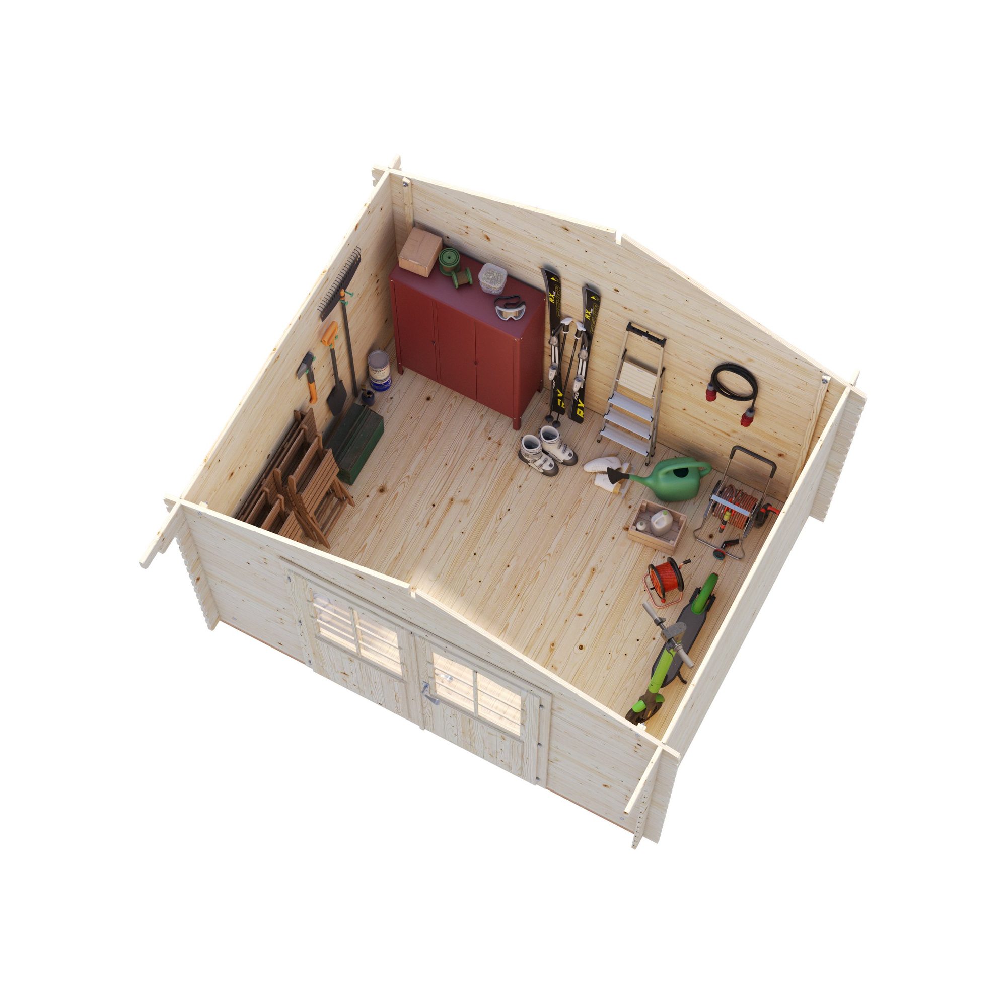 Vivian 6,9 m2 Brun dippad