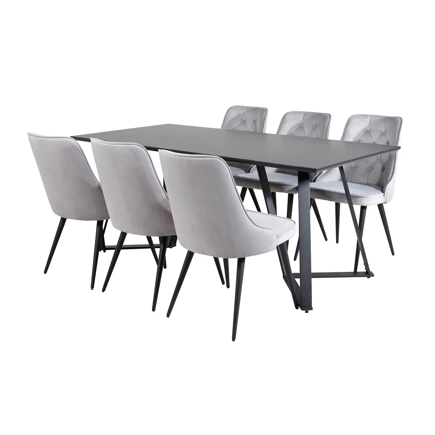 Svart/Ljusgrå
