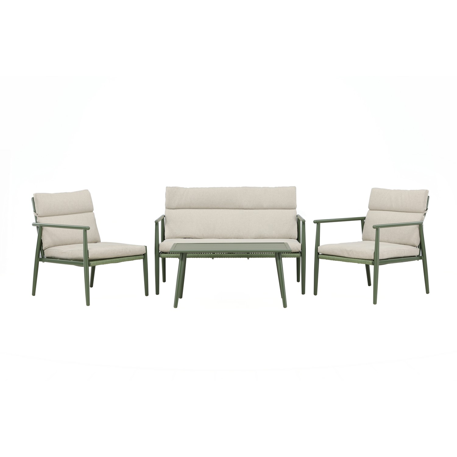 Mazzaro Sofa Set - Green / Beige Grön