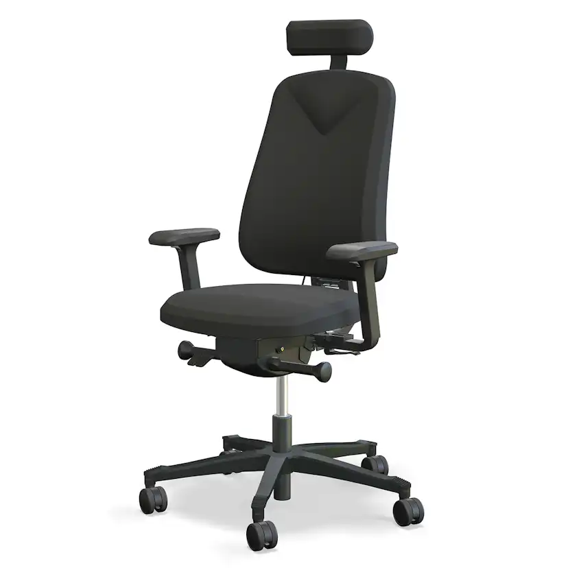 Kontorsstol Lanab Group Höganäs 280 med Armstöd och Nackstöd