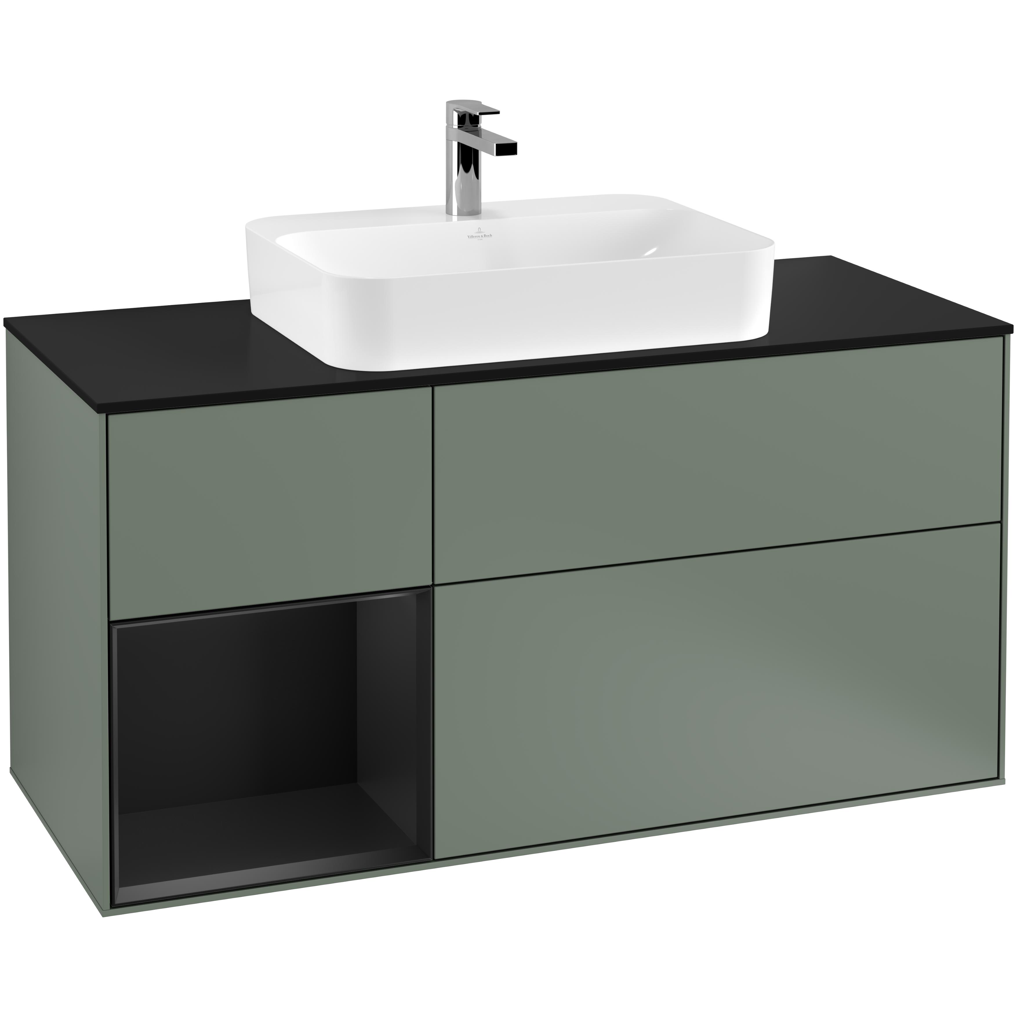 Tvättställsskåp Villeroy & Boch Finion med 3 Lådor Hylla och Bänkskiva för Ytmonterat Tvättställ