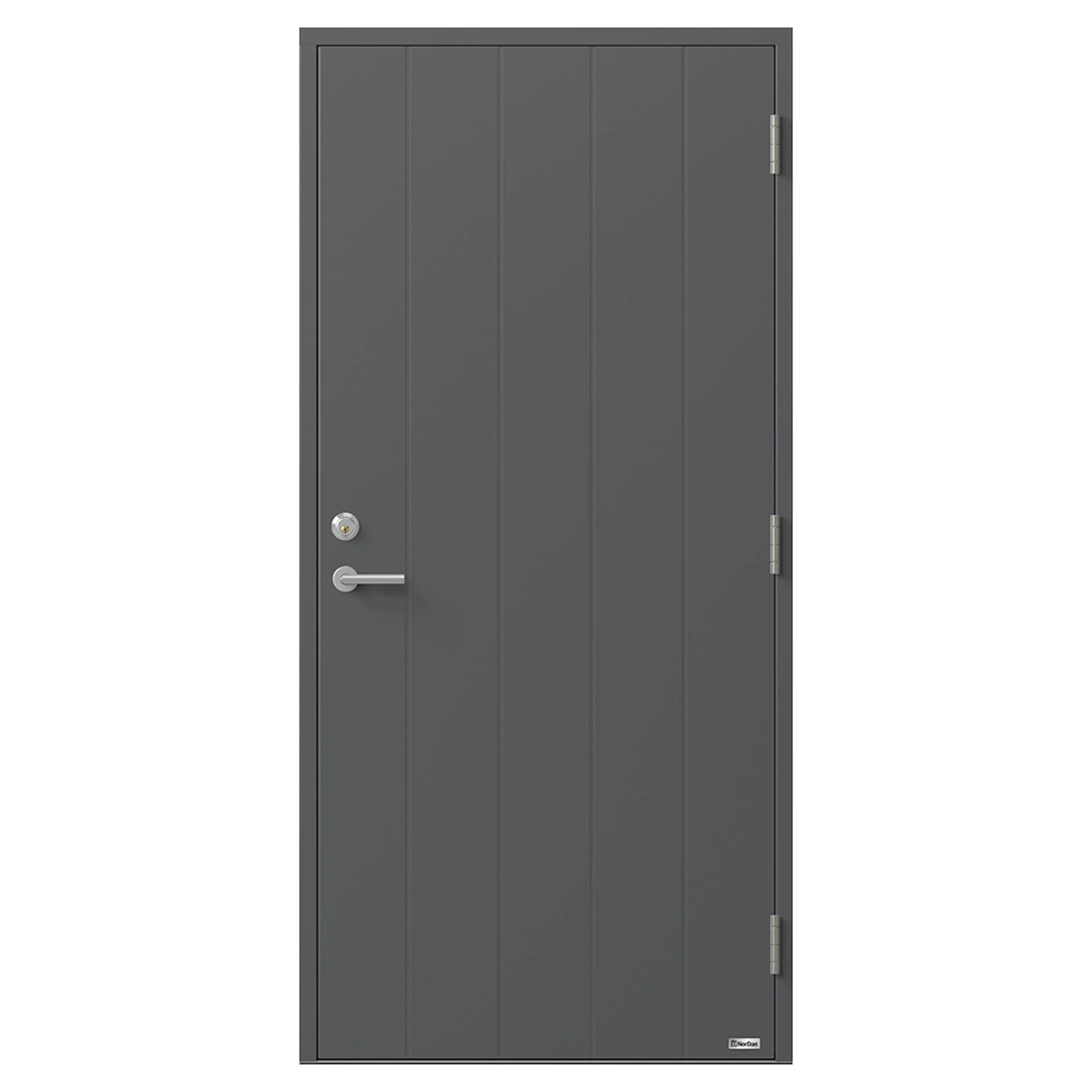 Stenbocken 871 9X21 H NCS S-7000-N BxH: 90x210 cm, Höger, S-7000-N, Grå