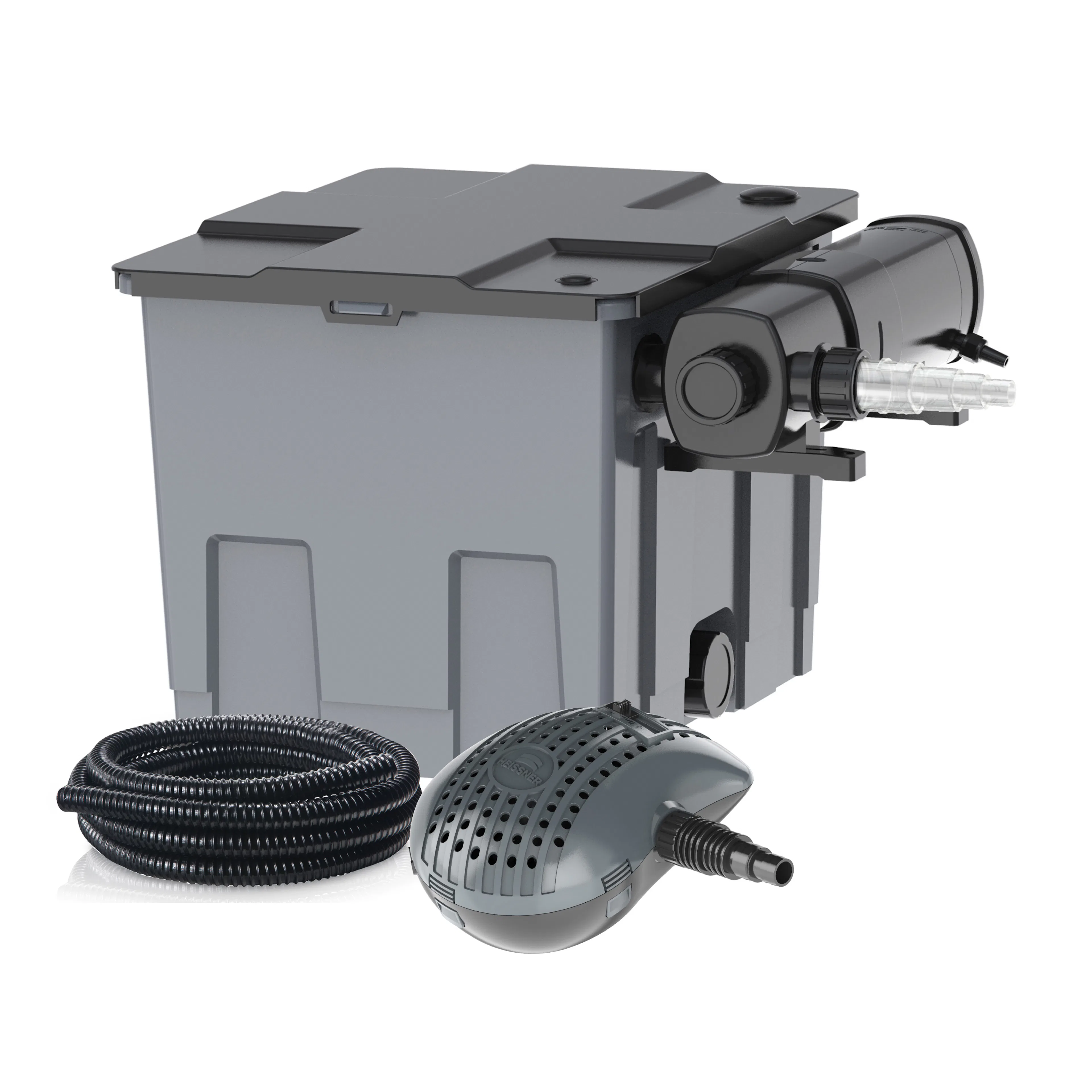 Dammfilter Heissner Komplett Set med Pump