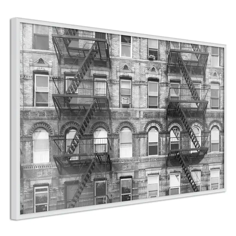 Poster Artgeist Affisch Brick Apartment