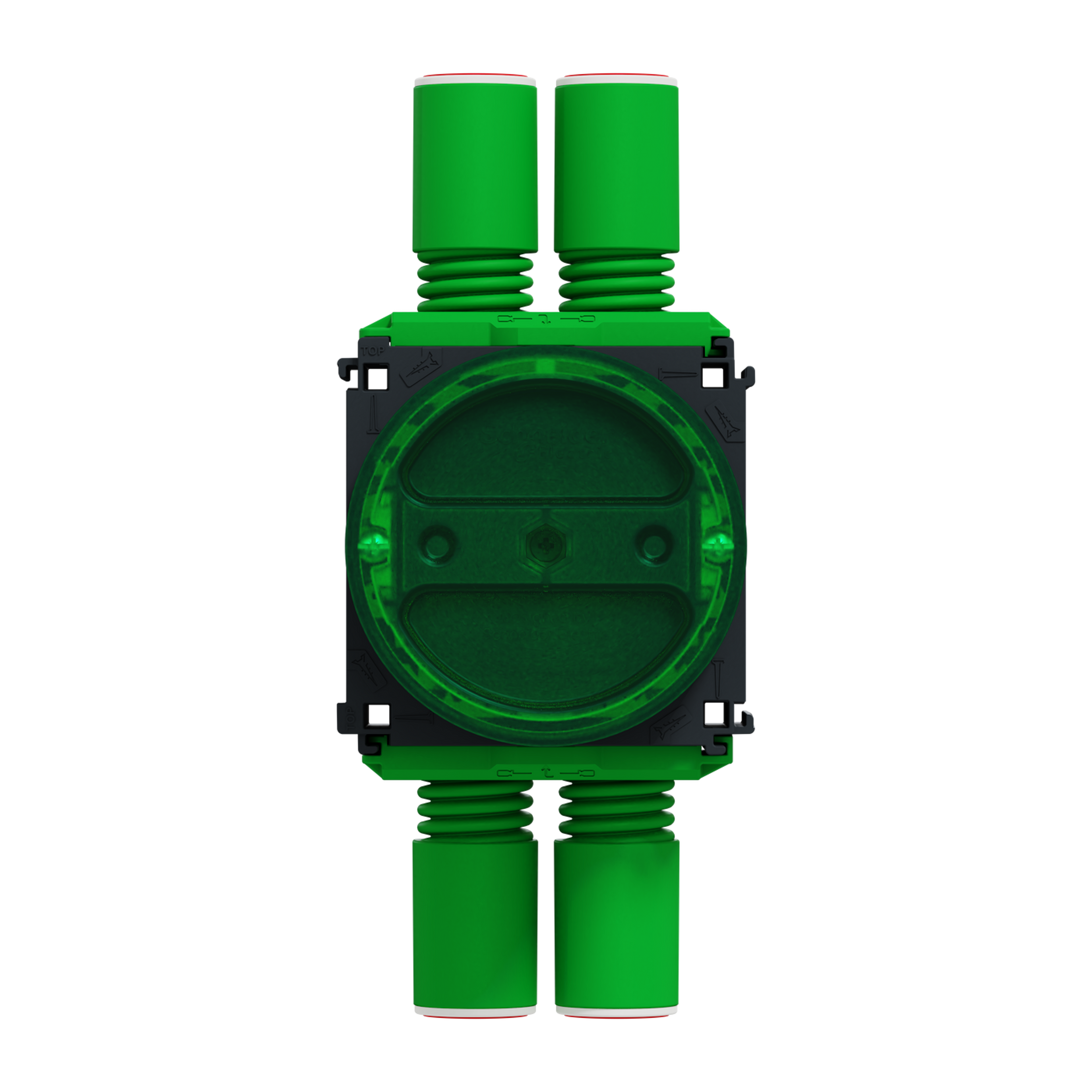 Apparatdosa Schneider Electric Multifix med lock för dubbel-/trippelgips 24-39mm