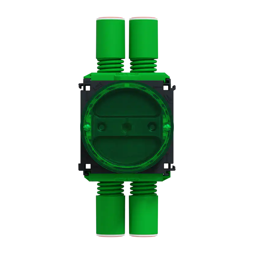 Apparatdosa Schneider Electric Multifix med lock för dubbel-/trippelgips 24-39mm