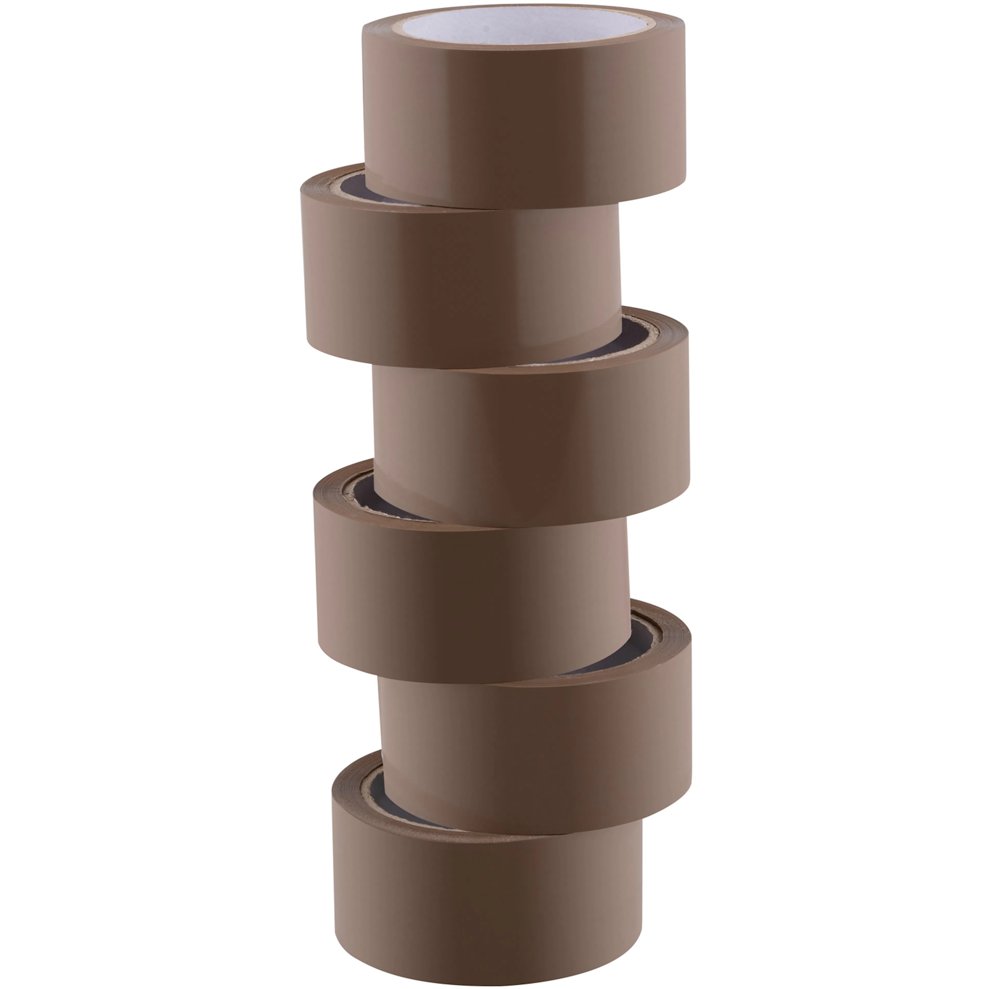 Packtejp Tyst 48 mm x 66 m Brun 6-pack Brun