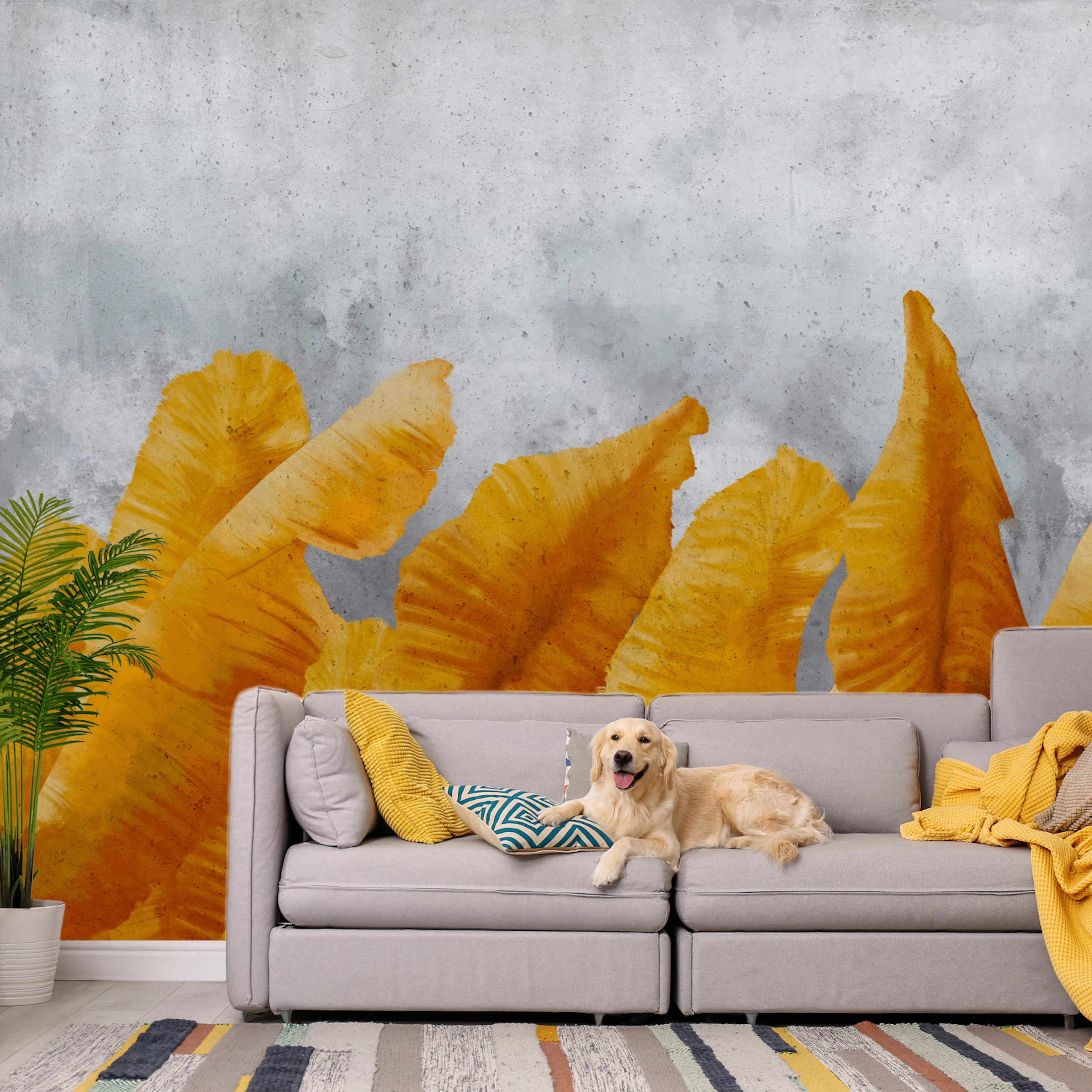 Fototapet - Banana Leaves 450x315 450x315 cm
