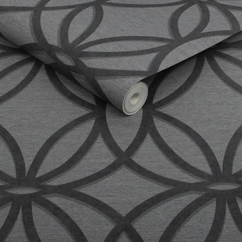 Tapet NEXT Luxe Eclipse Charcoal