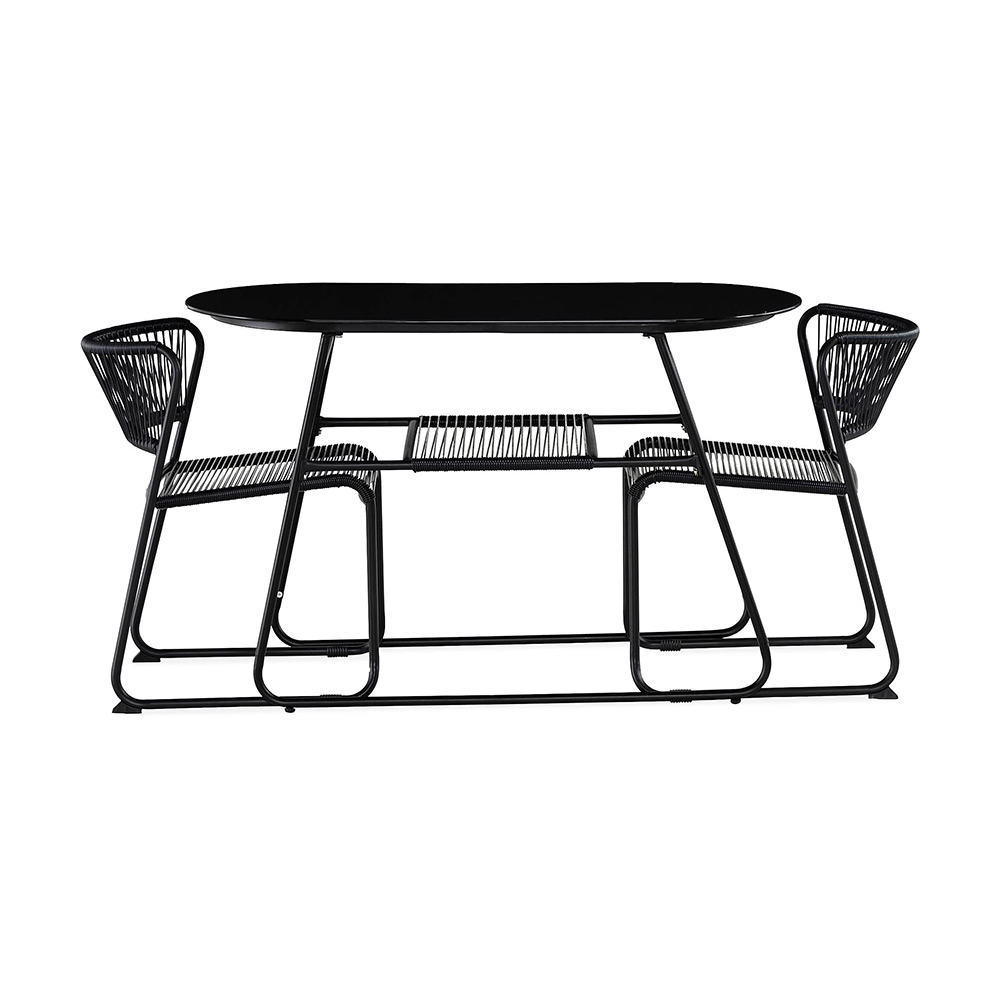 Caféset Comfort Garden Lamborg 120 cm Oval med 2 stolar