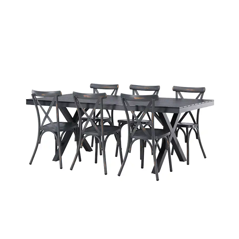 Matgrupp Venture Home Garcia Bord med 6 Tablas Stolar