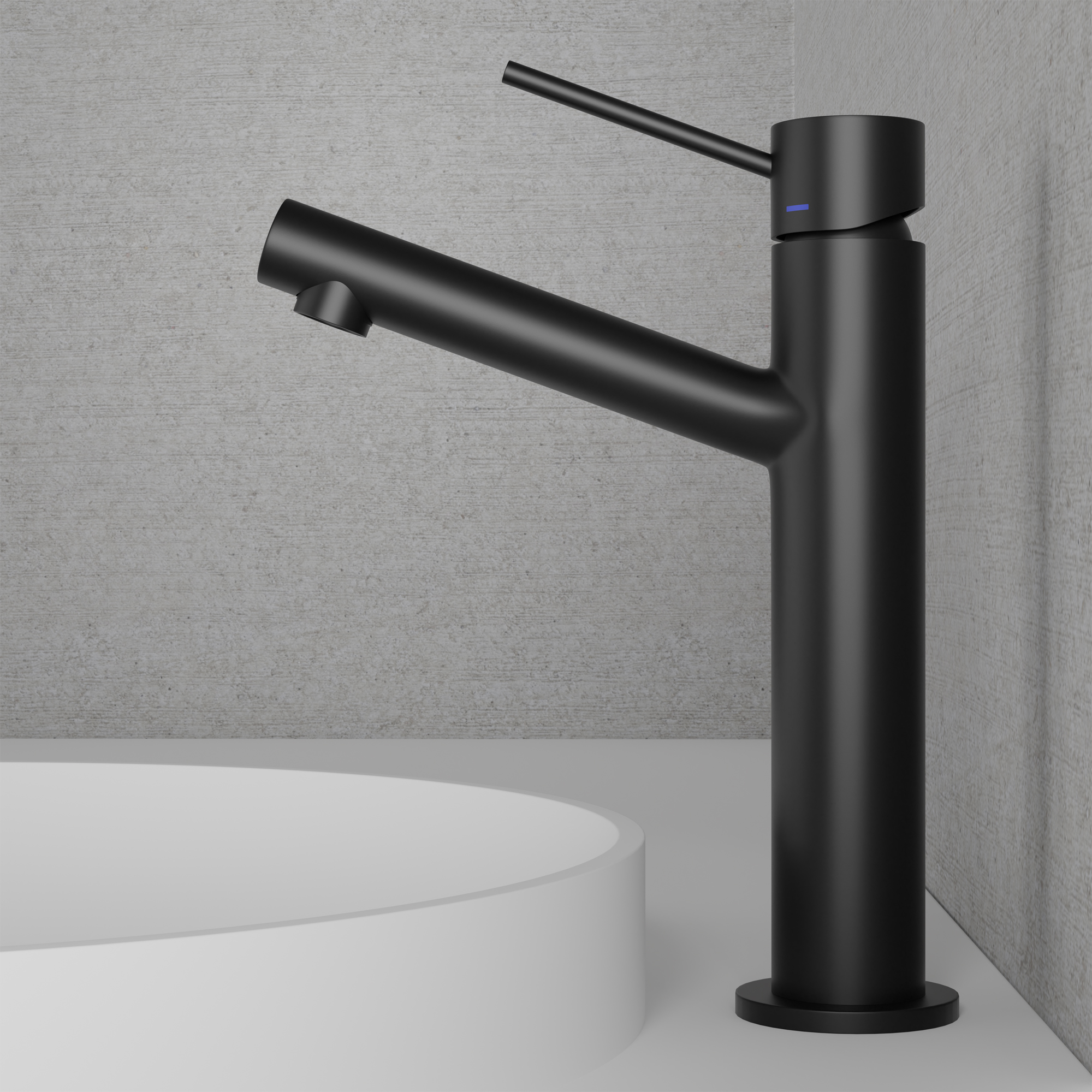 Tvättställsblandare Scandtap Steel Vector Medium