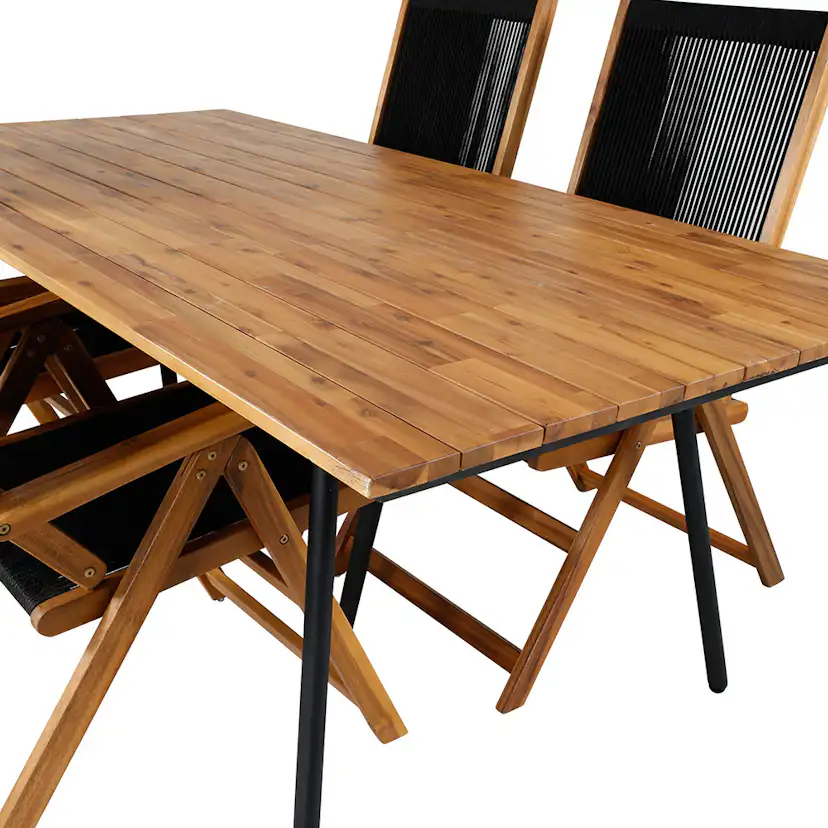 Matgrupp Venture Home Chane med 4 Jimbo Vikbara Matstolar