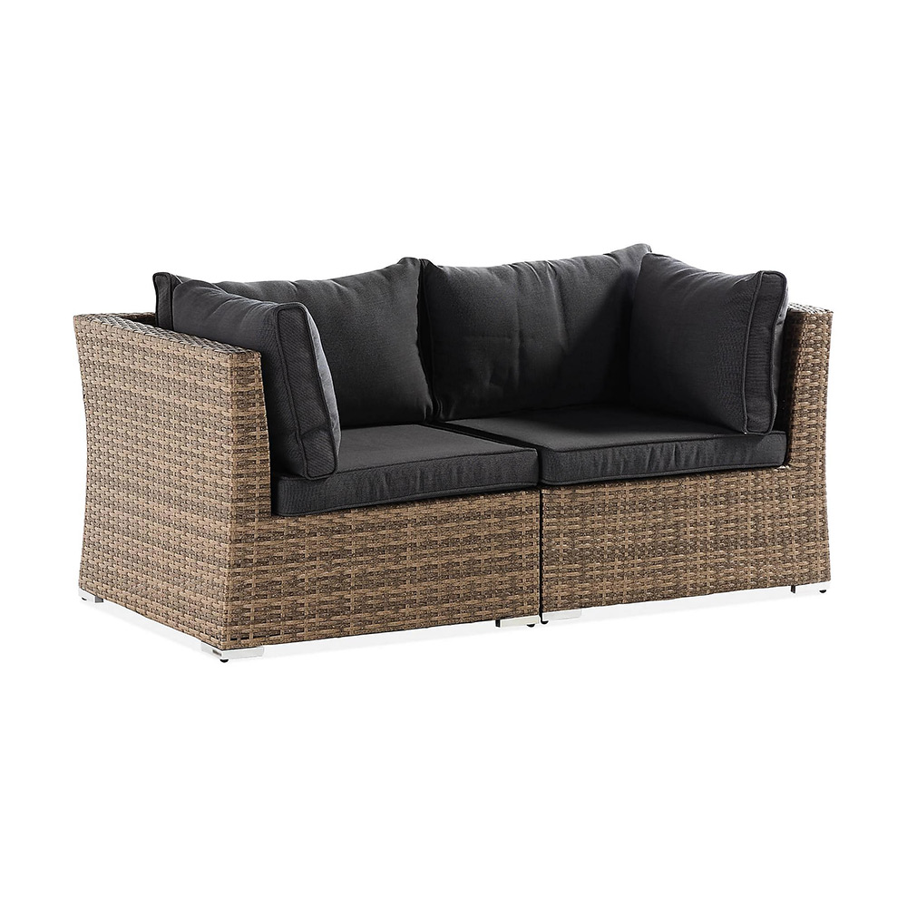 Wisconsin Loungesoffa med Armstöd 2-sits Brun