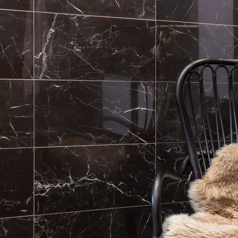Klinker Ceramiche Keope Elements Lux Port Laurent Svart 30x60 cm