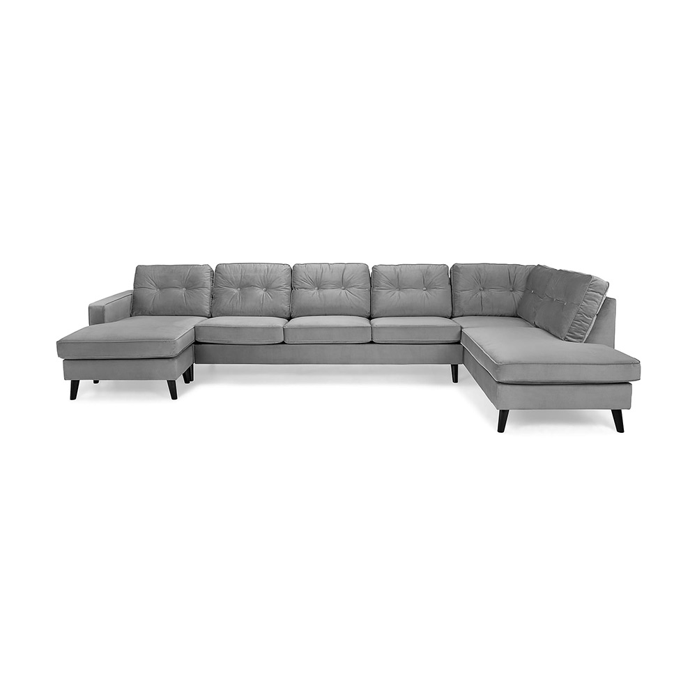 Monroe U-Soffa Mega Höger Grå, Höger