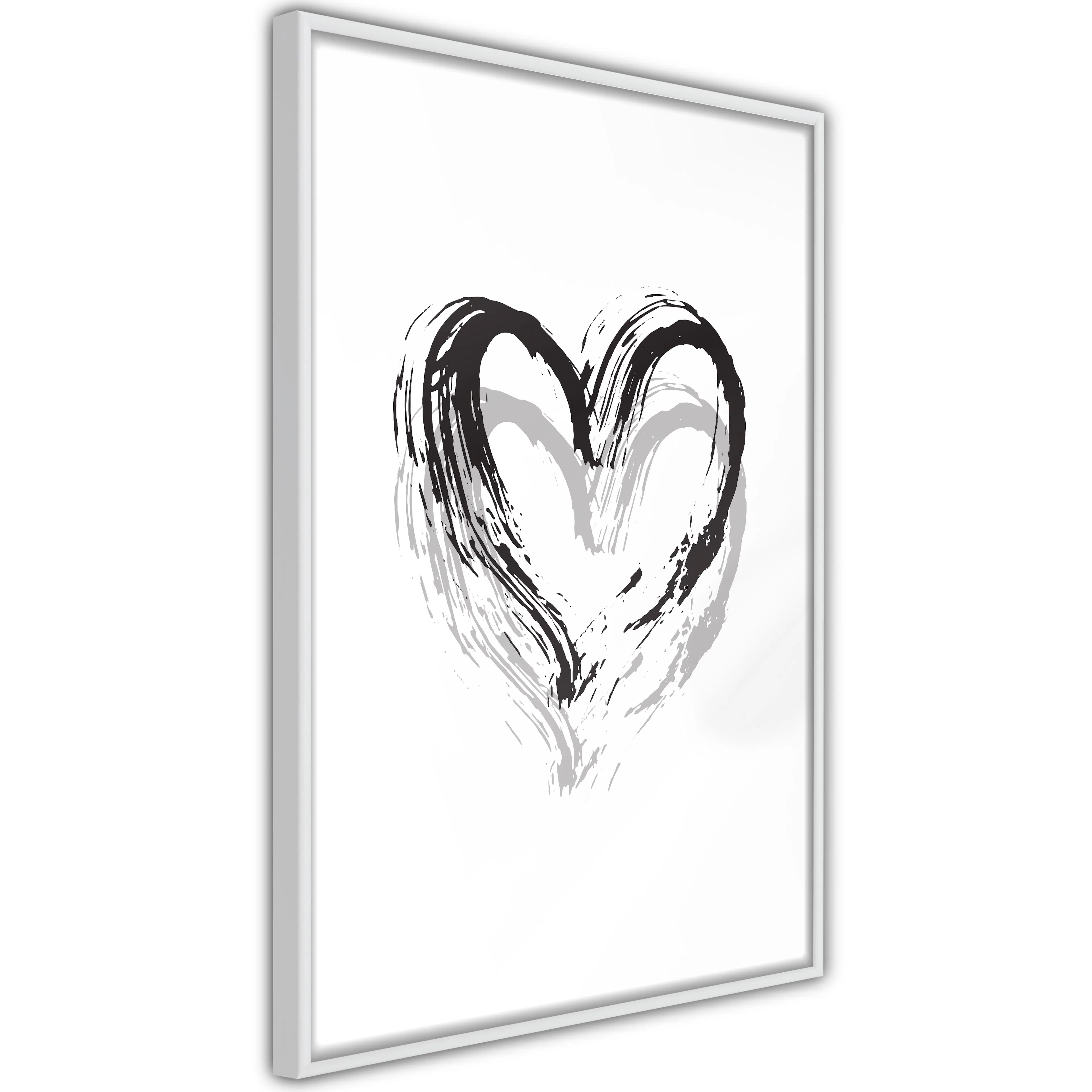 Poster Artgeist Affisch Brush Heart