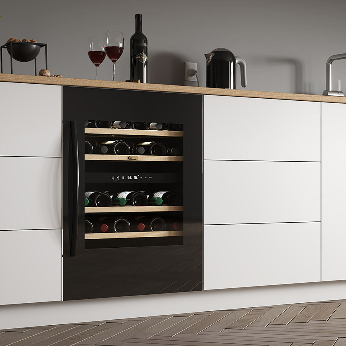 Winemex 30 - Vinkyl double zone, höjd 80 cm Höjd: 800 mm
