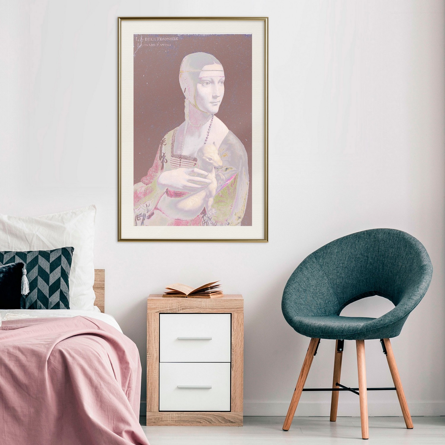 Poster Artgeist Affisch Pastel Lady