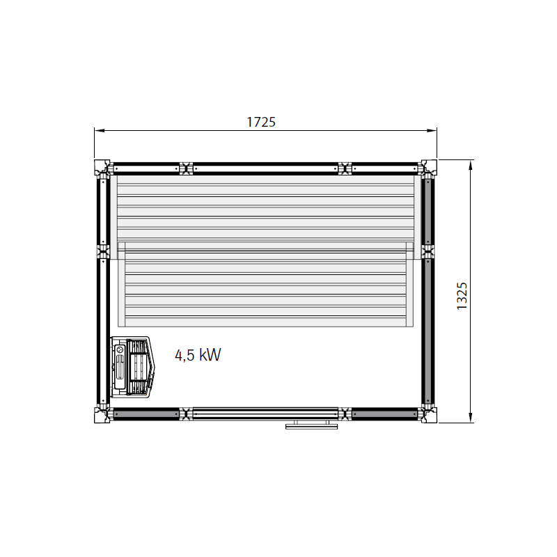 Basturum Tylö Impression i1713 Vit