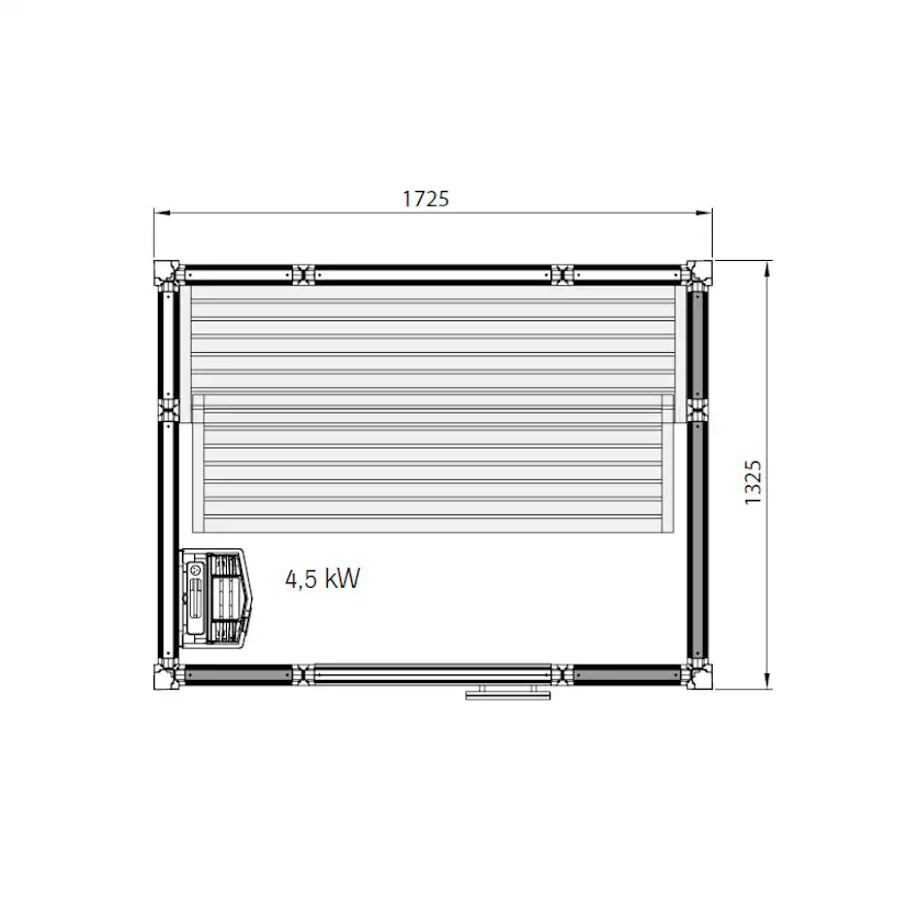 Basturum Tylö Impression i1713 Vit