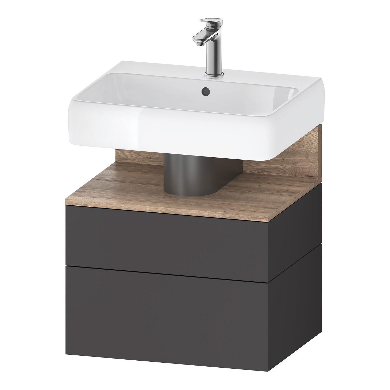 Tvättställsskåp Duravit Qatego med Tvättställ, Lådor och Belysning