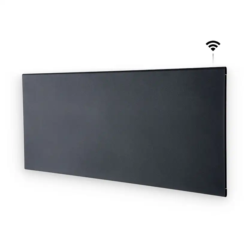 Elelement Adax Neo H KWT WiFi Grå Höjd 330mm Djup 87mm 230V Stickkontakt
