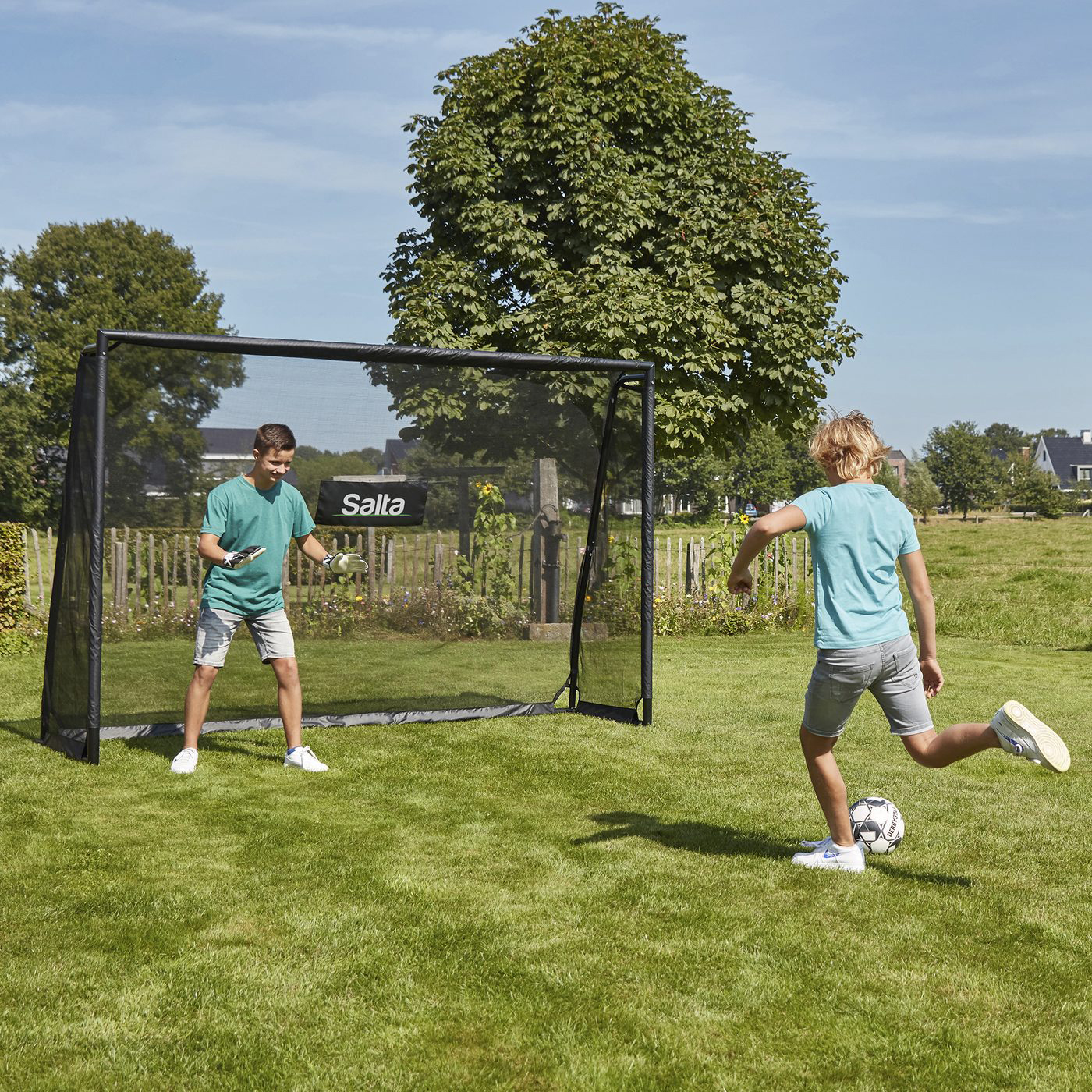 Fotbollsmål Salta Legend Med Sharpshooter 300x200x90 Cm